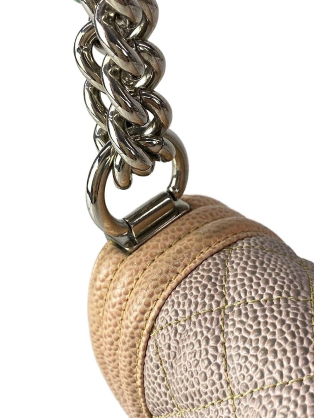 Chanel Shoulder Bag Pink Multi Color Chain Silver - Picture 15 of 15